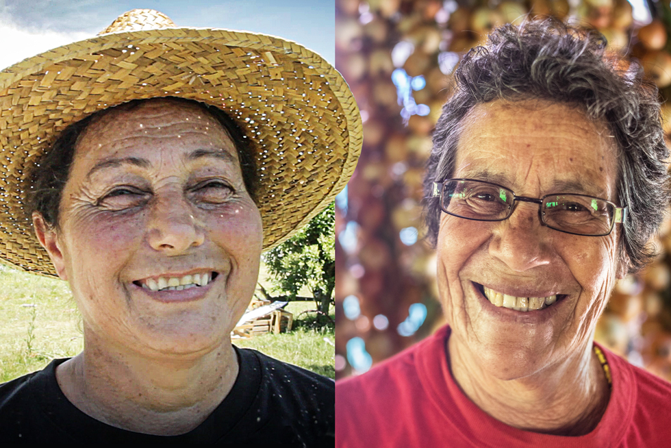 Día Internacional de las Luchas Campesinas -En la imagen: Graciela González y María Beluchi. Ambas integrantes de la Red de Red Nacional de Semillas Criollas y Nativas de Uruguay. Día Internacional de las Luchas Campesinas