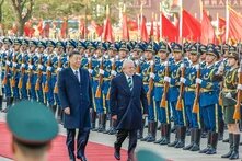 El líder chino Xi Jinping y el presidente brasileño Luiz Inácio Lula da Silva en Beijing, en abril de 2023. Durante la visita de Estado brasileña de cuatro días, los dos países firmaron 15 acuerdos, pero en ninguno se mencionó la posibilidad de que Brasil se uniera a la Iniciativa de la Franja y la Ruta. 