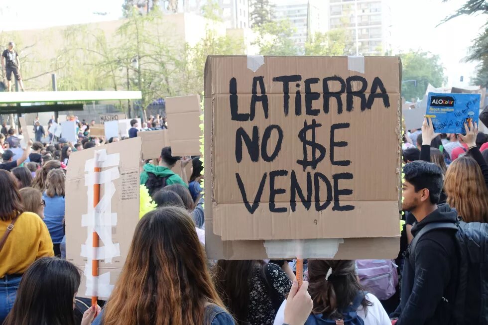 La tierra no se vende , marcha Fridays For future 2017