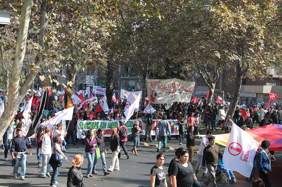 Marcha estudiantil en Santiago de Chile, 2013 Marcha estudiantil en Santiago de Chile, 2013